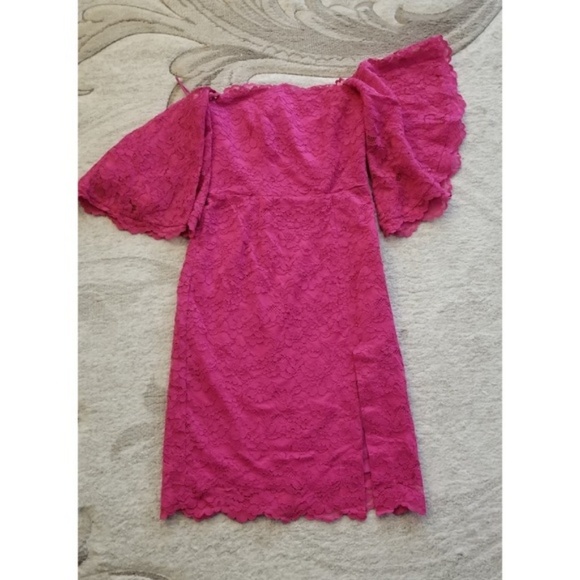 Deep Pink Prom Party Cocktail Dress - Picture 2 of 6